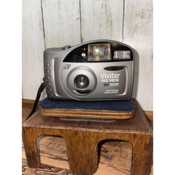 Vivitar Big View BV35DB Motor Auto Focus Camera Tested with Batteries, No Film - Picture 1 of 15